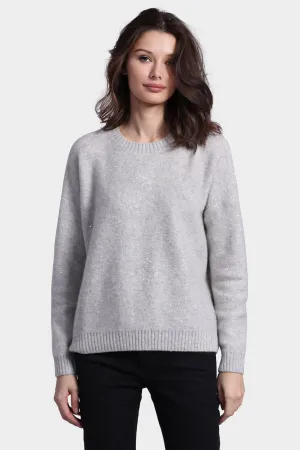 Sparkle Cashmere Boxy Crew Neck