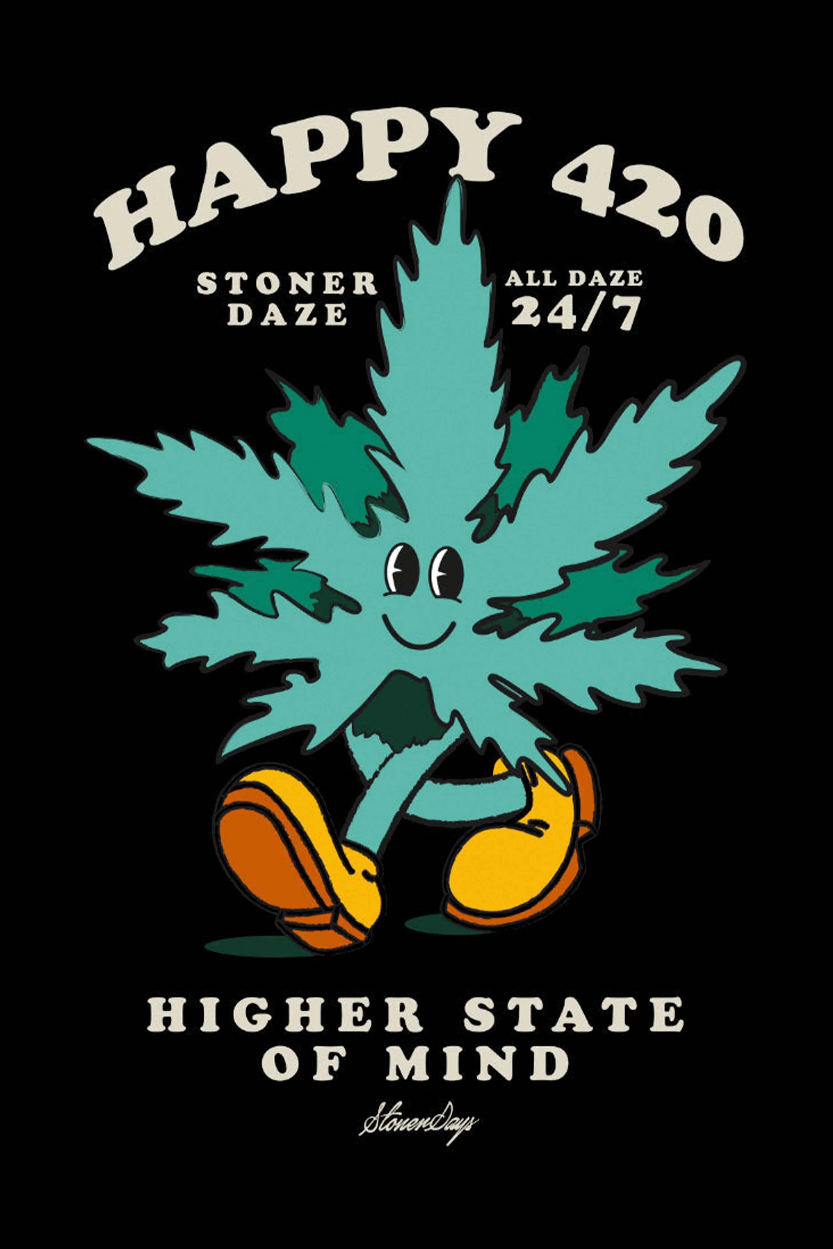 StonerDays Happy 420 Racerback Tank Top