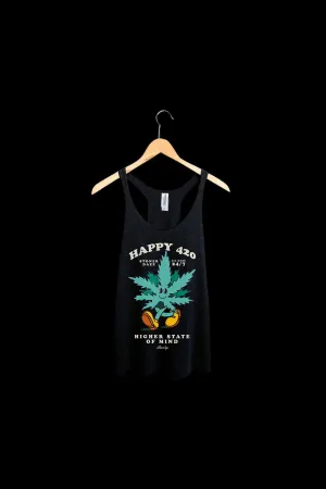 StonerDays Happy 420 Racerback Tank Top