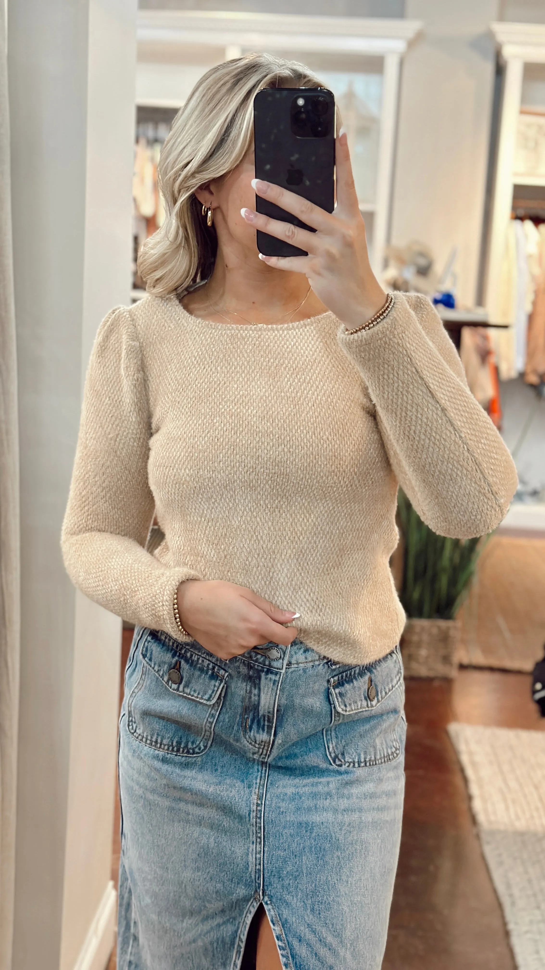 The Longing Days Puff Sleeve Sweater