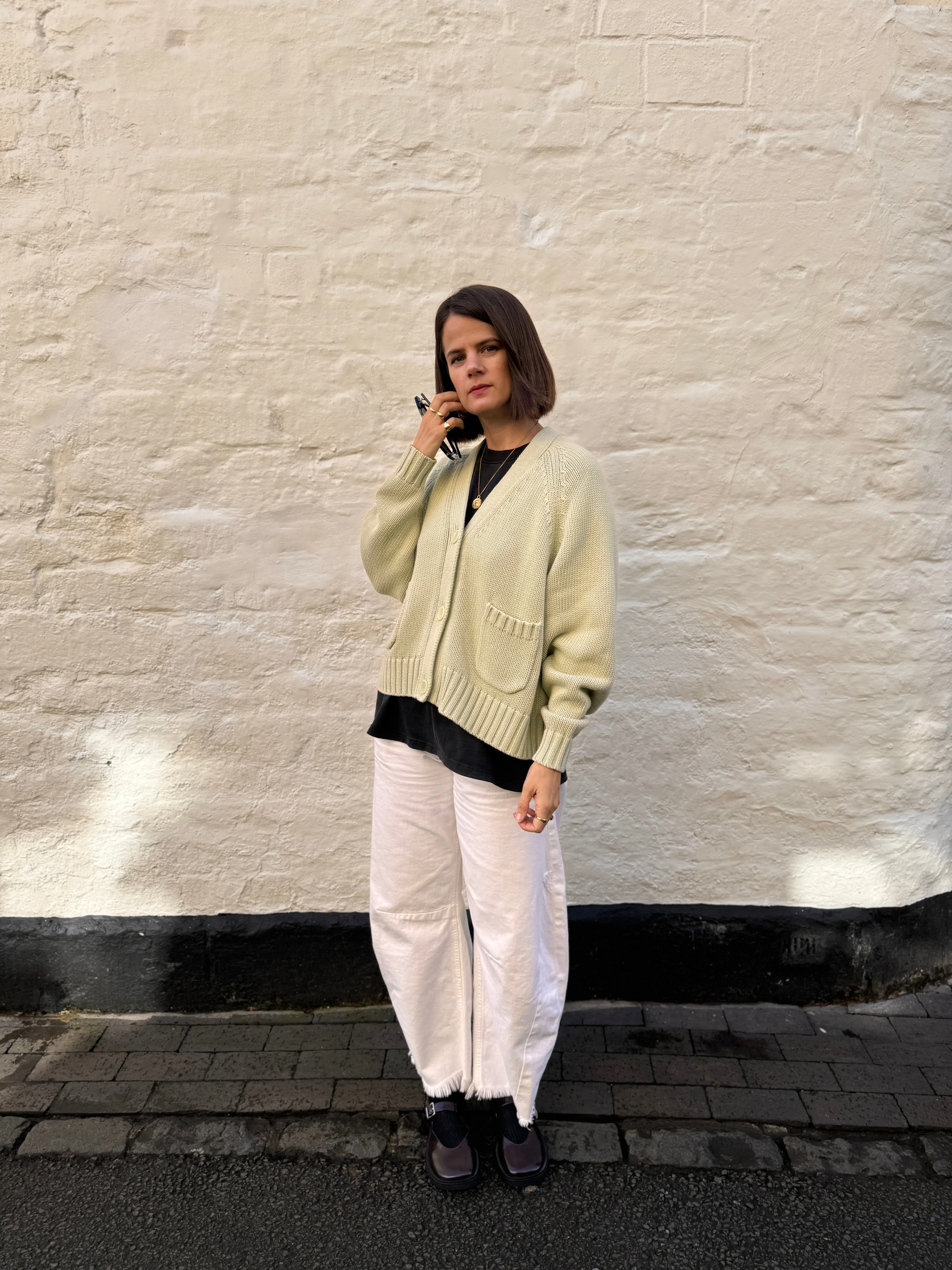 The Staple Cardigan - Pistachio