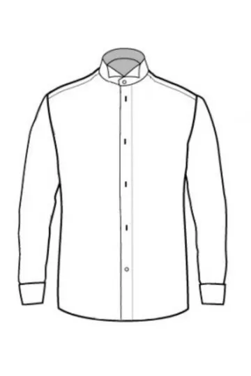 Tuxedo Shirt (No Pleats)