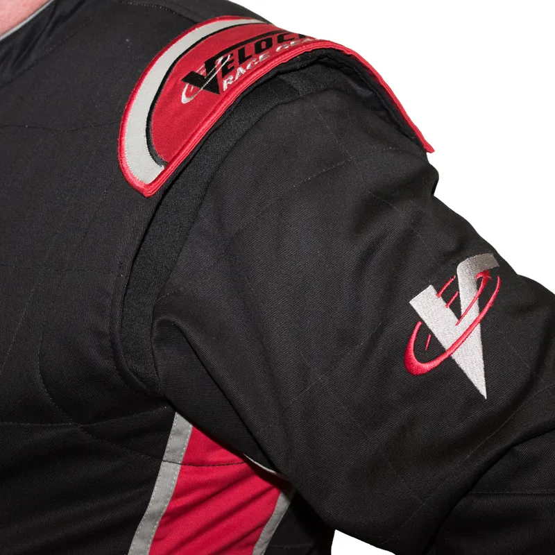 Velocity 5 Race Suit - Black/Silver