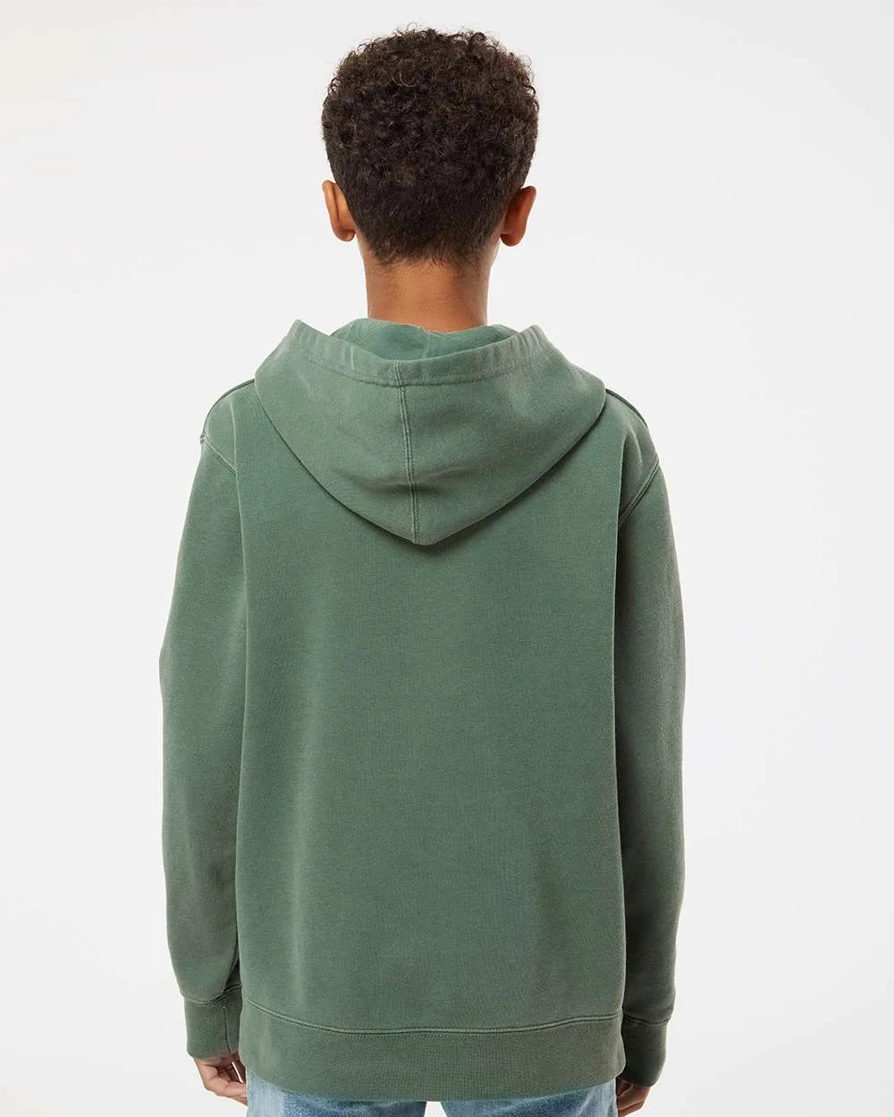 Youth Midweight Pigment Dyed Hooded Pullover