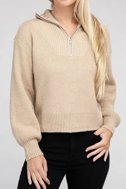 Zephyr Half Zip Sweater