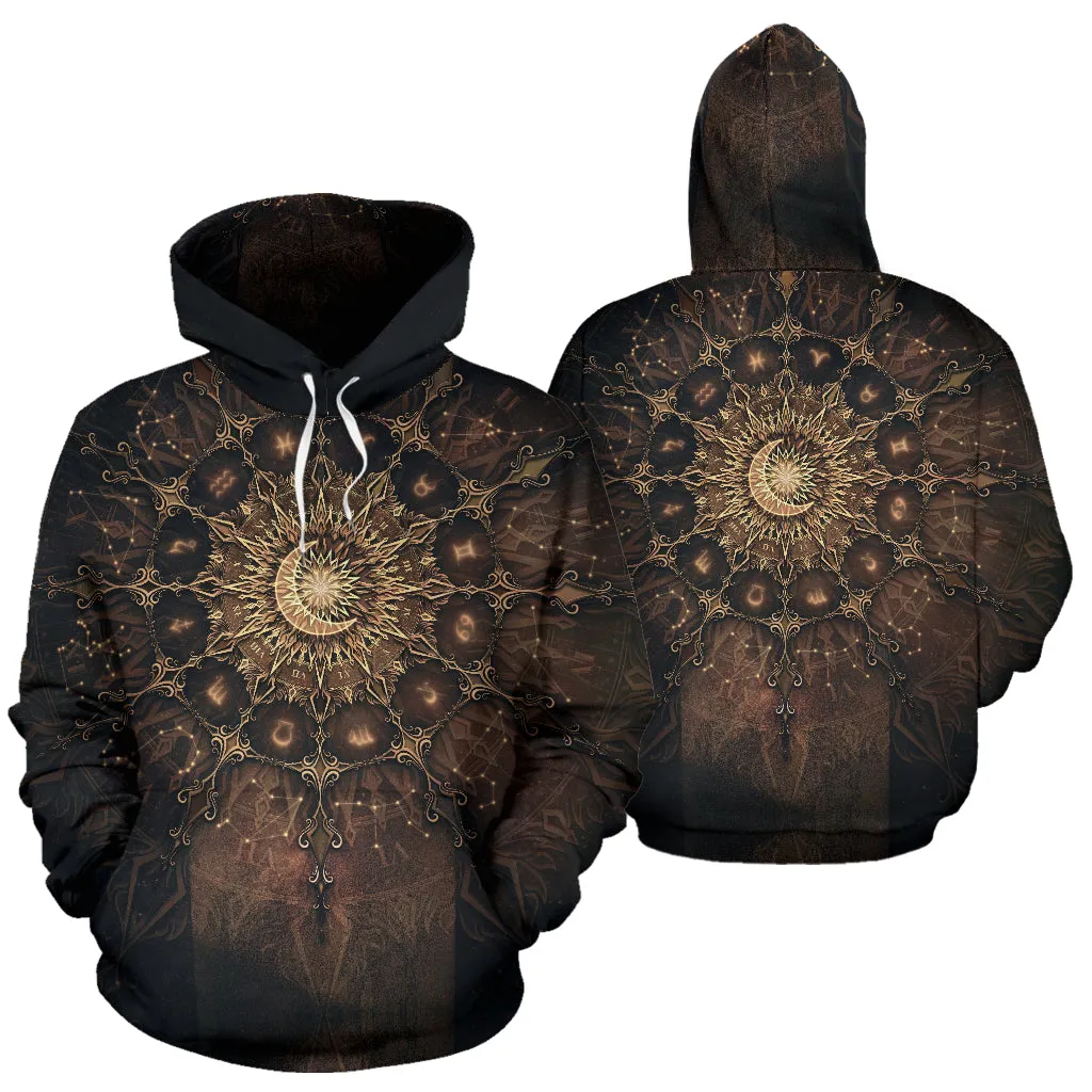 Zodiac Calendar Mandala - Earth | Hoodie | Mandalazed