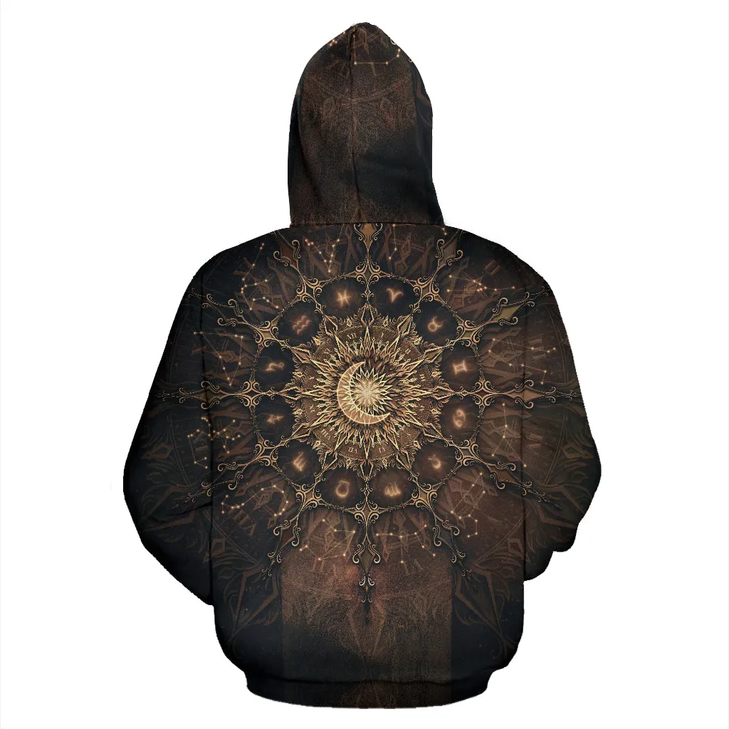 Zodiac Calendar Mandala - Earth | Hoodie | Mandalazed